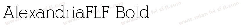 AlexandriaFLF Bold字体转换